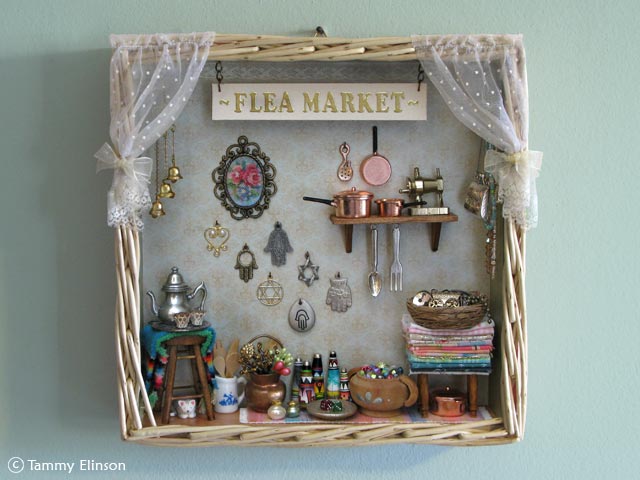 A miniature flea market