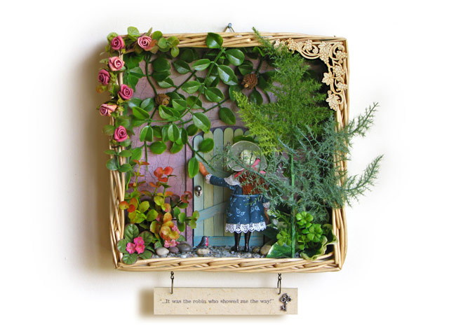  The secret garden miniature - Mary & the robin
