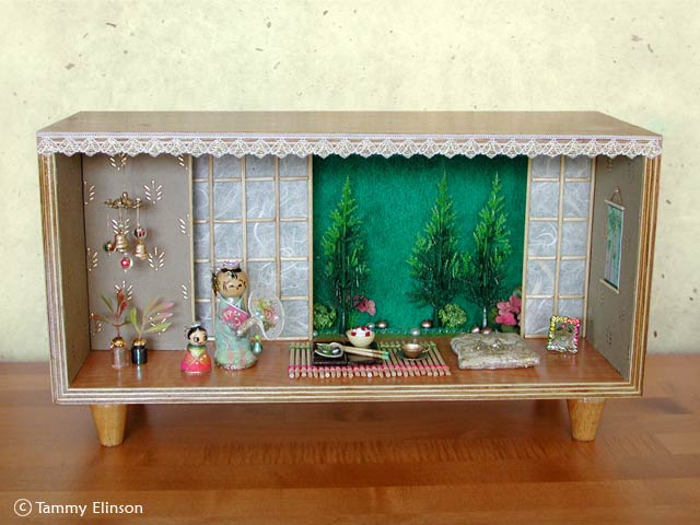 A miniature Japanese Tatami room